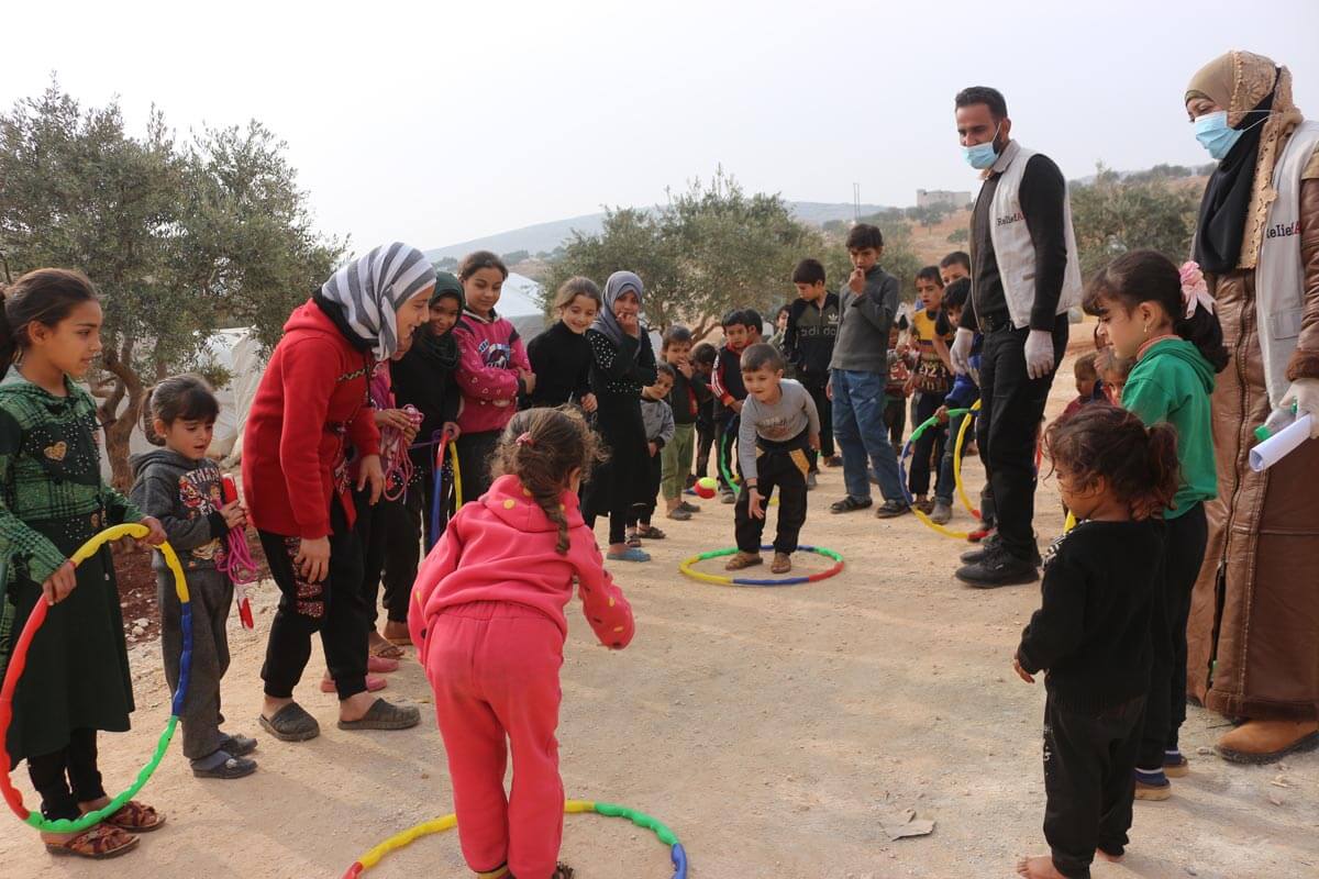Syrian children playing