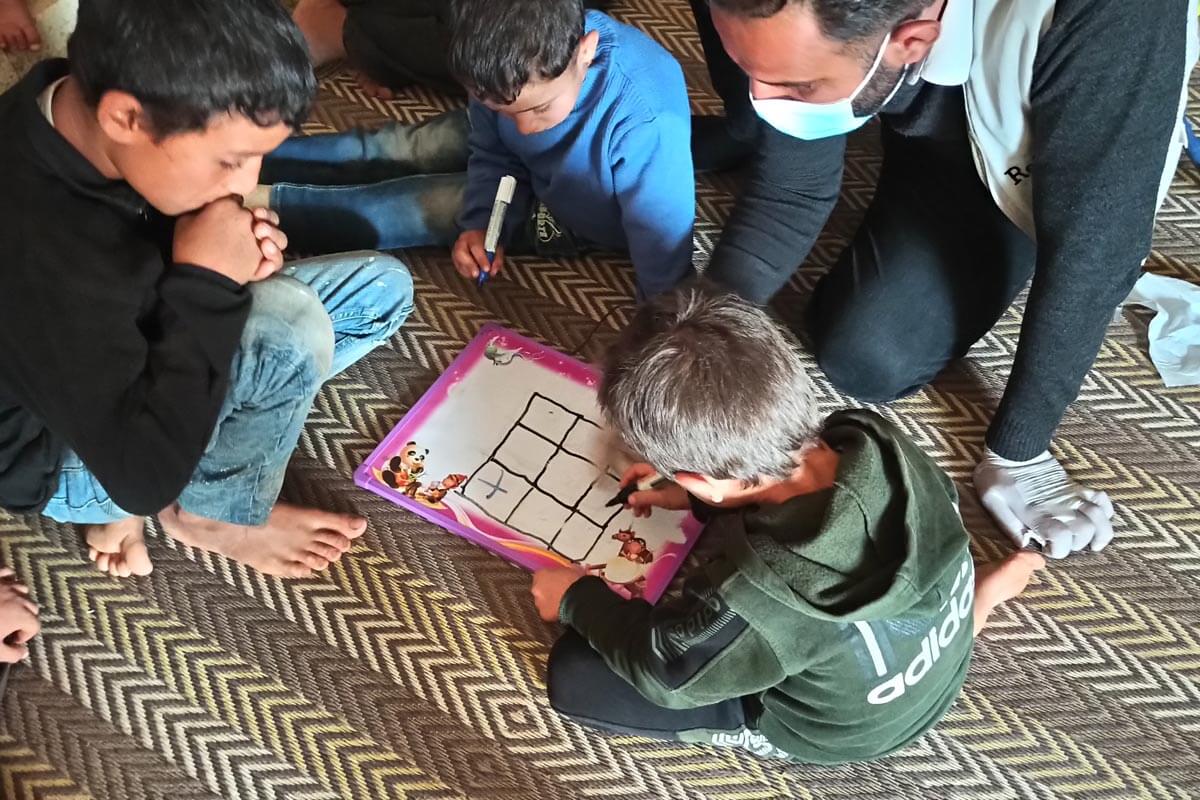 Syrian children playing