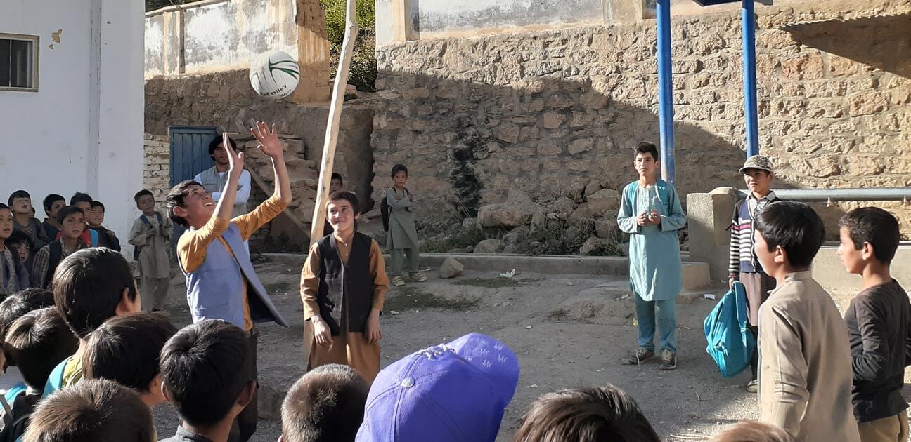 Volleyball in Bamyam